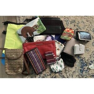 Reseller Lot: 20 Pieces! Make Up Bags, Travel Pouch, Wallets, Etc.,